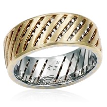 Lattice Work Wedding Band