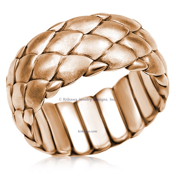 Dragon Scales Wedding Band