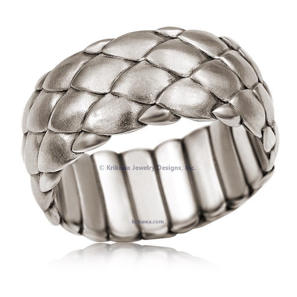 Dragon Scales Wedding Band