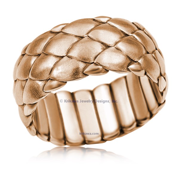 Dragon Scales Wedding Band