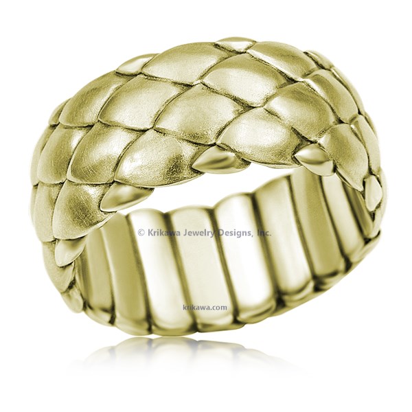 Dragon Scales Wedding Band