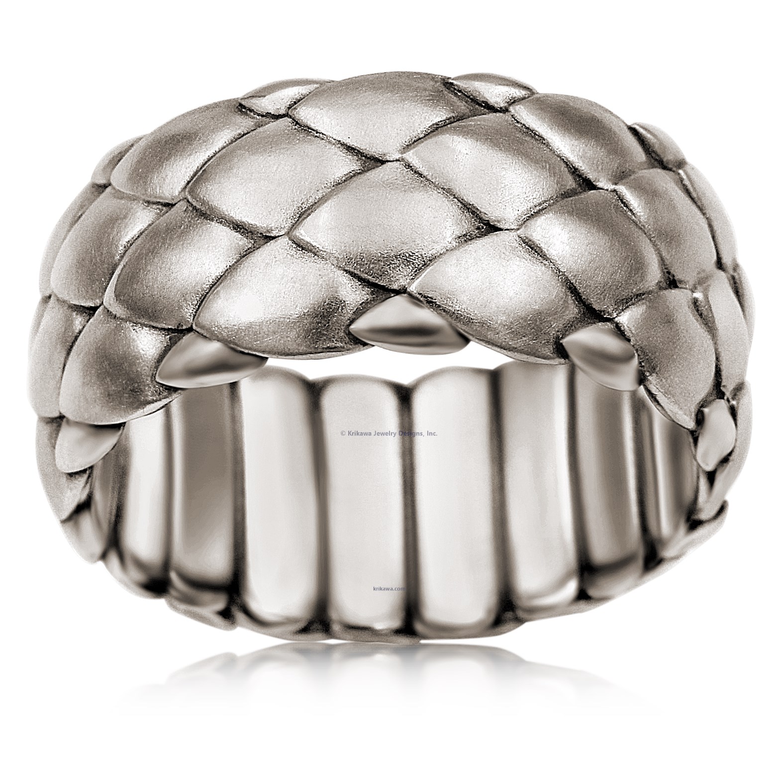 Dragon Scales Wedding Band