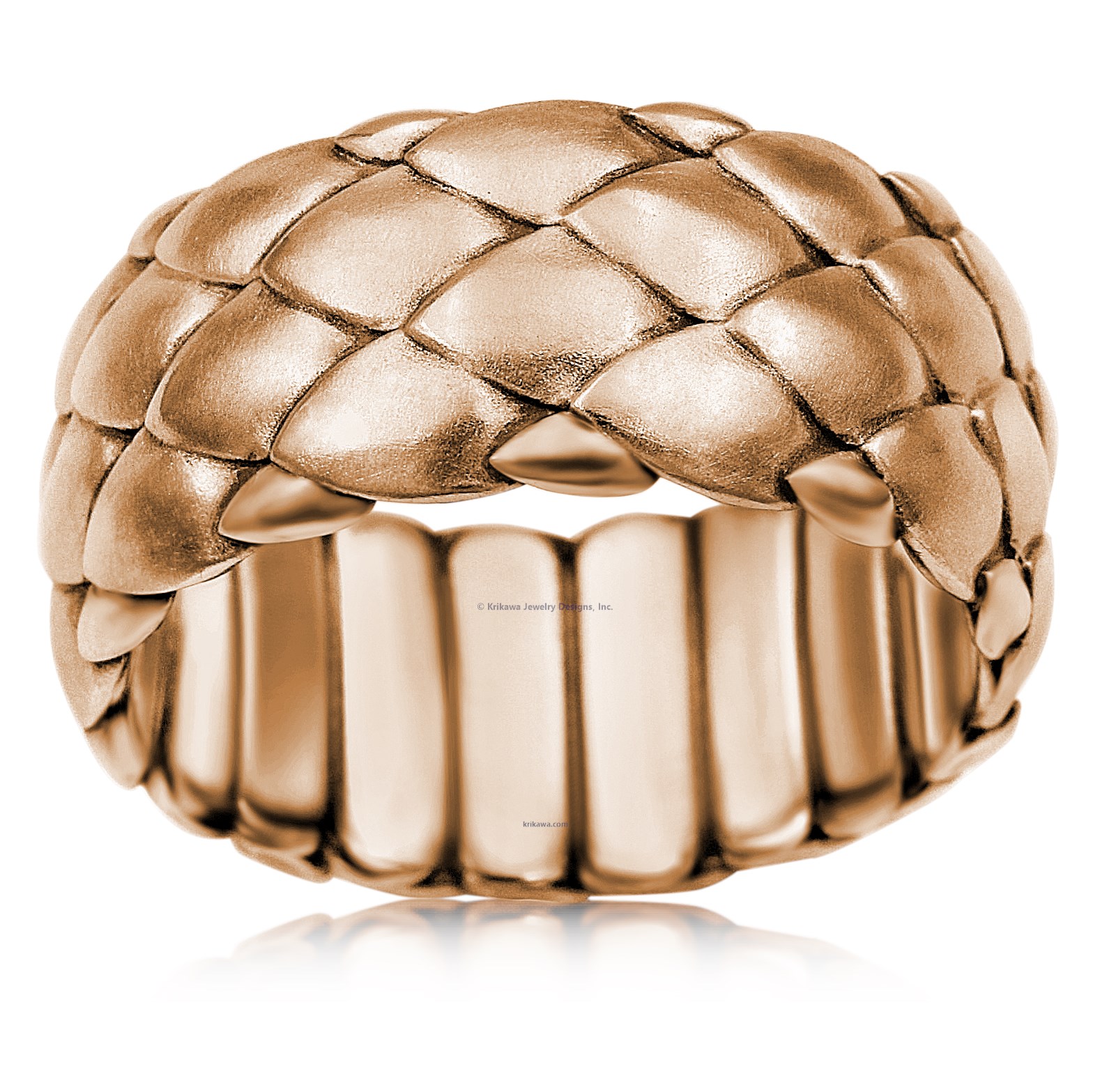 Dragon Scales Wedding Band