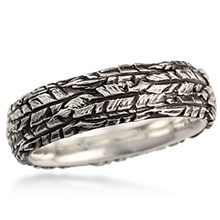 Feather Wedding Band