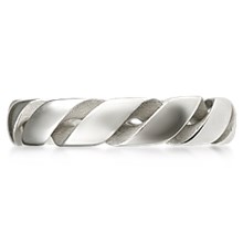 Mobius Strip Wedding Band II - top view