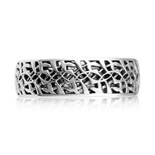Carbon Wedding Band - top view