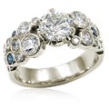 Express yourself with this bubbly ring style! Lightweight and sparkly, this engagement ring is made from bezel-set diamonds clustered together like bubbles.