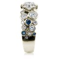Express yourself with this bubbly ring style! Lightweight and sparkly, this engagement ring is made from bezel-set diamonds clustered together like bubbles.