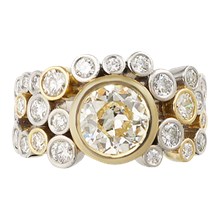 Bubble Engagement Ring - top view