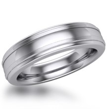 Lathed Mens Wedding Band