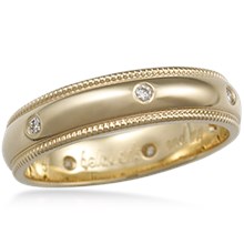 Vintage Millegrained Diamond Ring