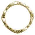 Infinity Leaf Diamond Wedding Band