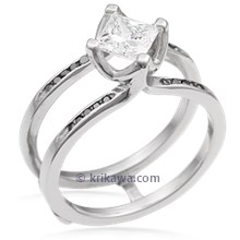 Organic Scaffolding Diamond Engagement Ring 