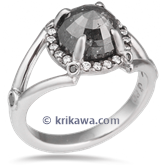 Raw Claw Engagement Ring