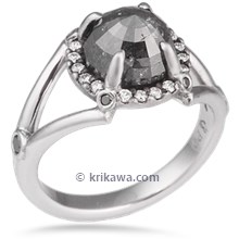 Raw Claw Engagement Ring 