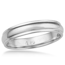 Grooved Wedding Band