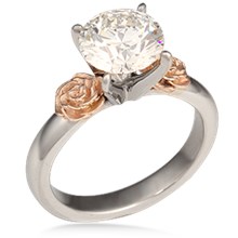 Simple Rose Engagement Ring