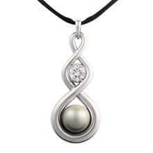 Maori Twist Pearl Pendant