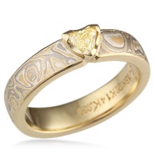 Mokume Promise Ring