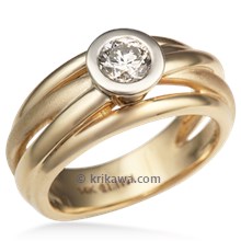 Saturn Engagement Ring 