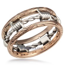 Barbed Wire Wedding Band 