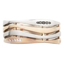 Strata Wedding Band - top view