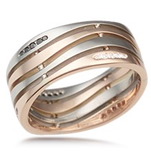 Strata Wedding Band