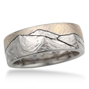 Mokume Gane Wedding Band Mokume Gane Wedding Band