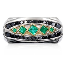 Dragon Lord Diamond Wedding Band - top view