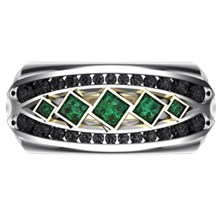 Dragon Lord Diamond Wedding Ring - top view