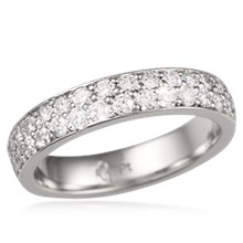 Milky Way Pave Eternity Wedding Band