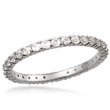 Shared Prong Wedding Band- 1.7mm Diamonds