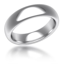 Plain Wedding Band Oval Wide
