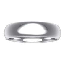 Plain Wedding Band Oval Wide - top view