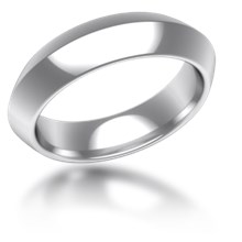 Plain Wedding Band Knife Edge Wide