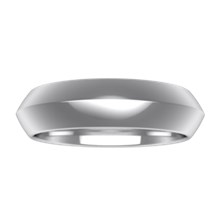 Plain Wedding Band Knife Edge Wide - top view