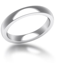 Plain Wedding Band Heavy Narrow