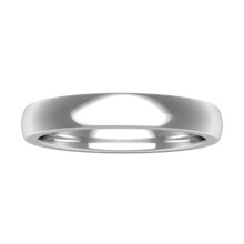 Plain Wedding Band Heavy Narrow - top view