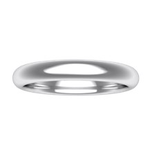 Plain Wedding Band Oval Narrow - top view