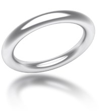 Plain Wedding Band Round