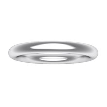 Plain Wedding Band Round - top view