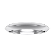 Plain Wedding Band Knife Edge Narrow - top view
