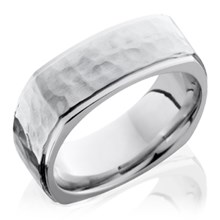 Hammered Stepped Edge Square Band