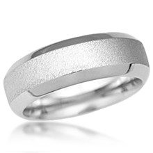 Beveled Edge Stone Polished Band