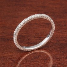 Crisscut Diamond Wedding Band 