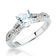 Twisted Infinity Engagement Ring
