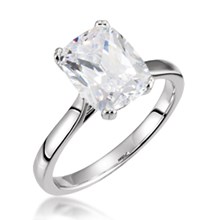Cushion Cut Solitaire Engagement Ring