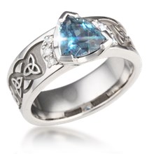 Celtic Knot Trinity Engagement Ring 