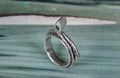 Handcrafted Golf Ring with Golf Ball Dimples and a Golf Club Wrap