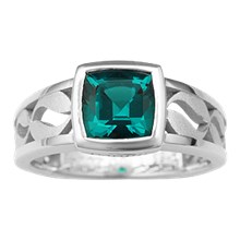Custom Corporate Logo Ring  - top view